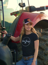 Load image into Gallery viewer, Leather Print Trucker